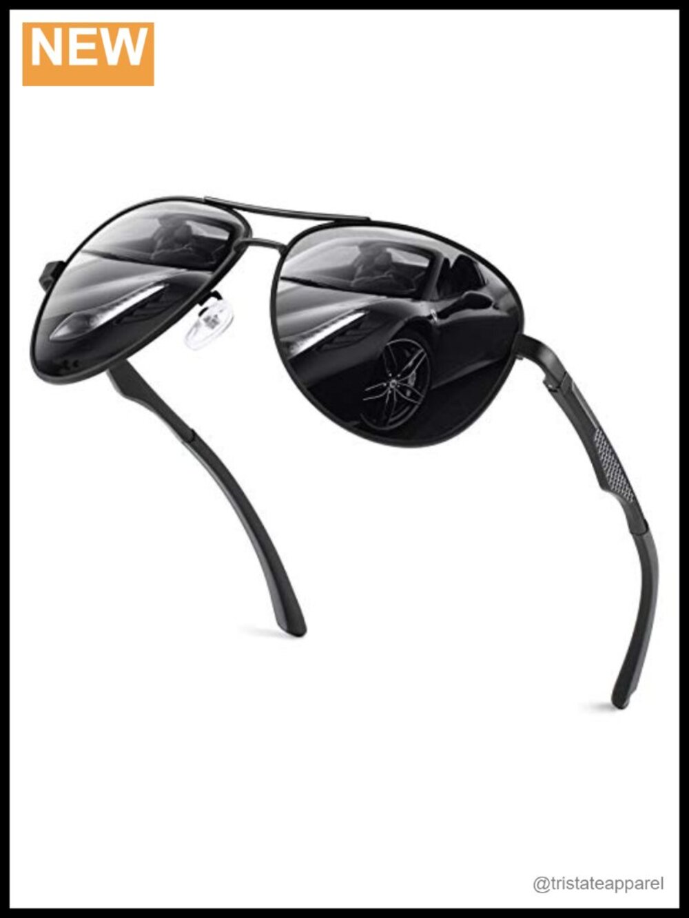 Polarized Retro Pilot Sunglasses UV400 Unisex Adult